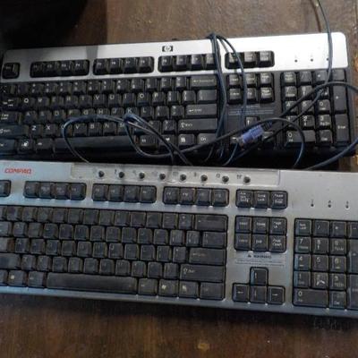 2 computer keyboards