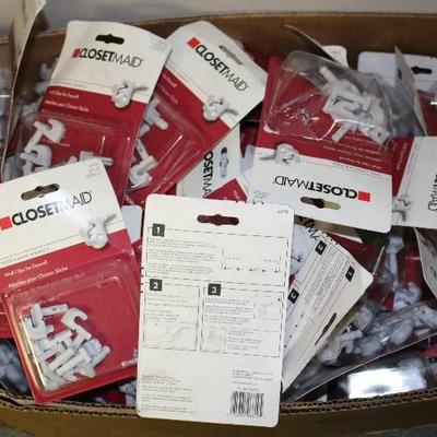 75 Packages Closet Maid Wall Clips for Drywall