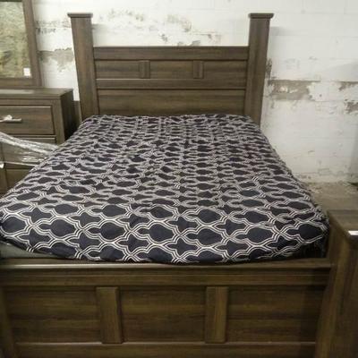 Ashley Queen bed mattress and frame