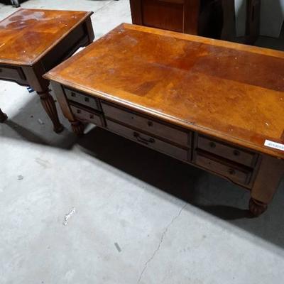 Coffee table & matching end table