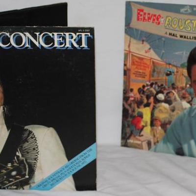Elvis Presley:   Elvis In Concert Vinyl Double Record Set 1977 Original  Press and Elvis Presley, Roustabout, Original soundtrack to the...
