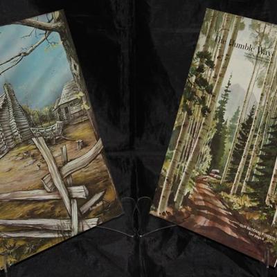Houston Artist Ashton Mochell, Village of New Salem   1966 Third Quarter Vol V No 2 by National Forest Service Artist Rudolph Wendelin...