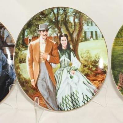 Bradford Exchange 1988 Gone With the Wind Golden Anniversary Series by Howard Rogers Plates:   "Scarlett and Rhett's...