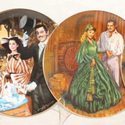 Bradford Exchange 1988  Gone With the Wind Golden Anniversary Series by Howard Rogers Plates:  "The Burning of Atlanta" # 2,...