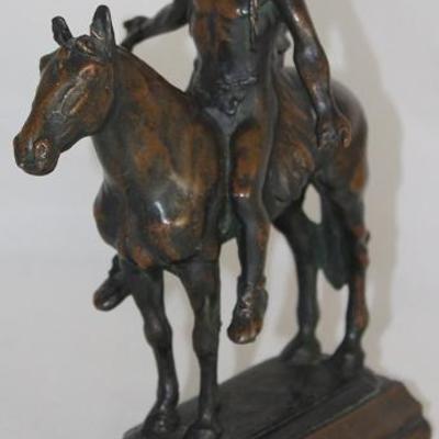 "Appeal to the Great Spirit" Bronze Statue (overall measures 9"H x 8"L x 5")