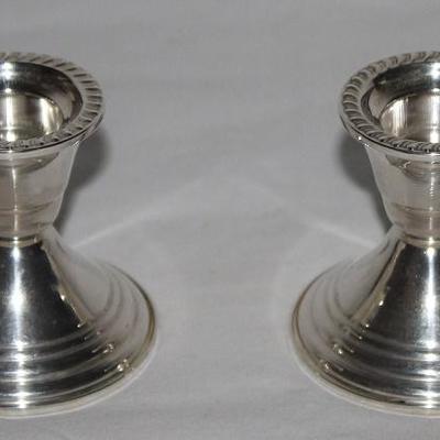 Vintage Sterling Candlestick Holders (2.5")