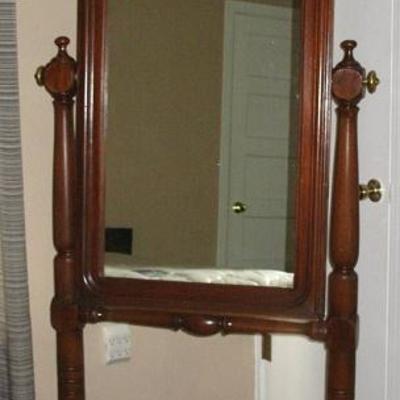 Vintage Cheval Adjustable Mirror (Overall floor to top 78