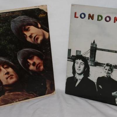 Beatles Albums:  Rubber Soul by Capital Records released 1964 & London Town LP, the sixth studio album by Wings, released in 1978