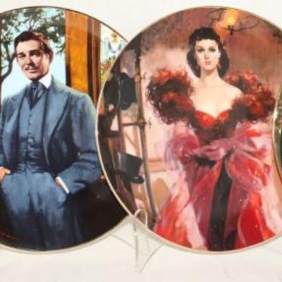 Bradford Exchange Gone With the Wind Golden Anniversary Series by Howard Rogers Plates:  "A Toast to Bonnie Blue",...