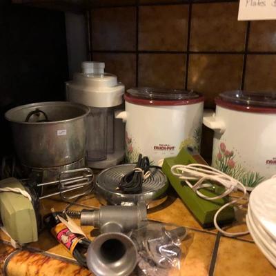 Kitchen with retro items 