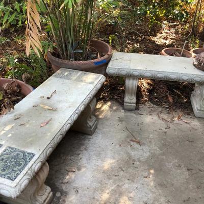 More cement benches 