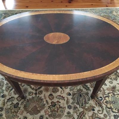 Detail on Stickley Coffee Table Banding 