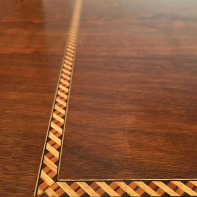 Detail on Inlay on Hand Crafted Desk from Paulus