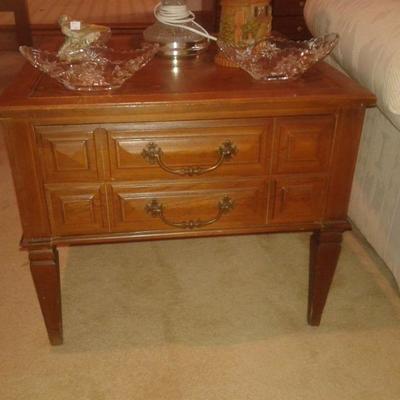 ONE OF TWO END TABLES