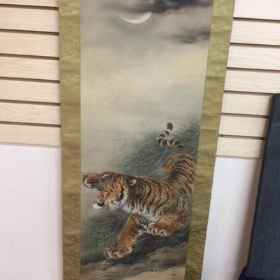 Oriental Tiger Scroll