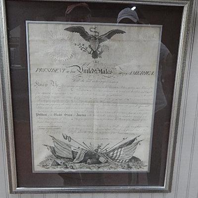 Document Signed President James Madison 