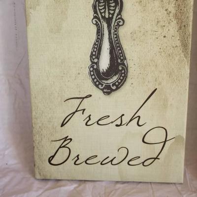 "Fresh Brewed, Coffee Time" Vintage Inspired Wall ...