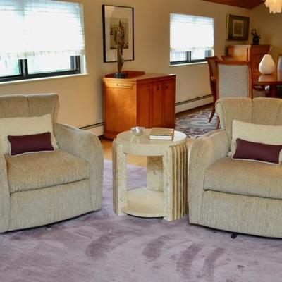 Pair of swivel chairs from Lexington Furniture
