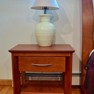 One of two matching nightstands