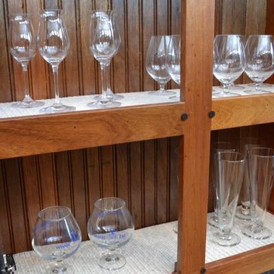 Glasses and barware including Reidel