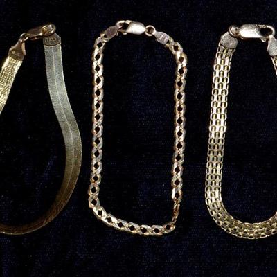 Gold bracelets