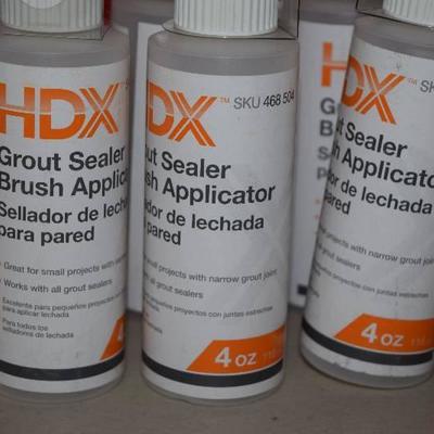 12 Bottles HDX Grout Sealer Brush Applicator