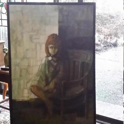 Large oil painting