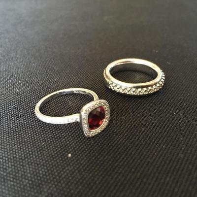 14K Ruby Ring with Diamond Setting,  14K Diamond Accented Wedding Band 