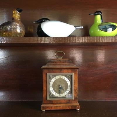 Birds by Toikka from Iittala, Elliot Brass Face Mantle Clock 