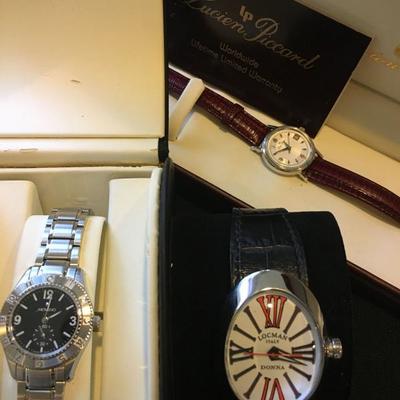 Movado, Lucien Piccars, Locman Watches, NIB
