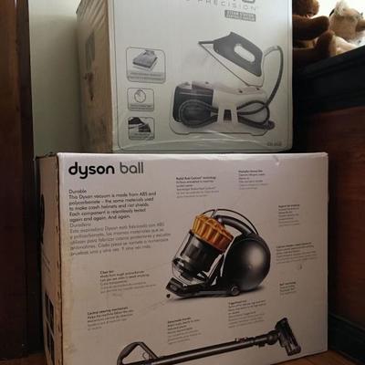 NIB Dyson Ball, NIB Rowenta Steamer