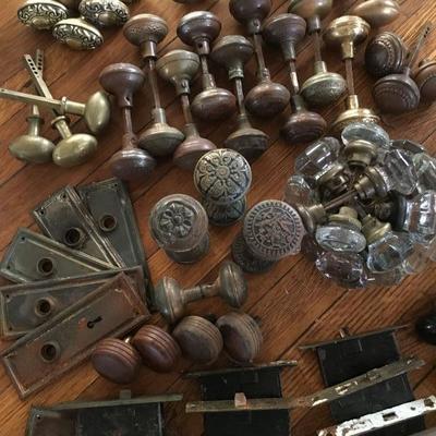 Collection of Antique Door Knobs 