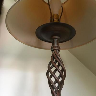 Wrought Iron Lamp, Pair Available 