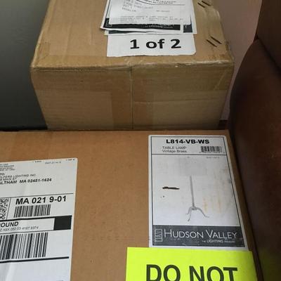Hudson Valley Table Lamp and Shade, NIB