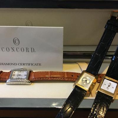 Concord Watches with Diamonds and in Gold