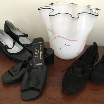 Kosta Boda Fluted Vase, Heels, Mary Janes, Slides 