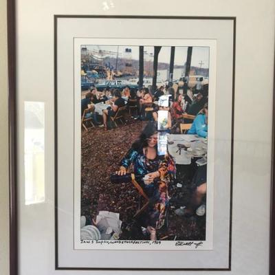  This is a photograph of Janis Joplin, With the original photographer signature. This sells for $1500 at the gallery in Sausalito