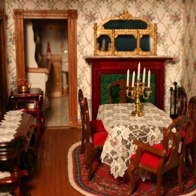  Miniature Dining room, fully furnished  
http://www.ctonlineauctions.com/detail.asp?id=682957