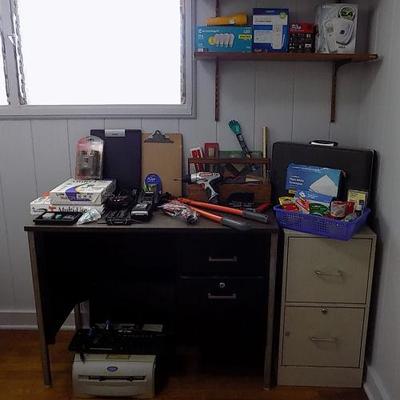 NPT008 Desk, File Cabinet, Power Tools and More!
