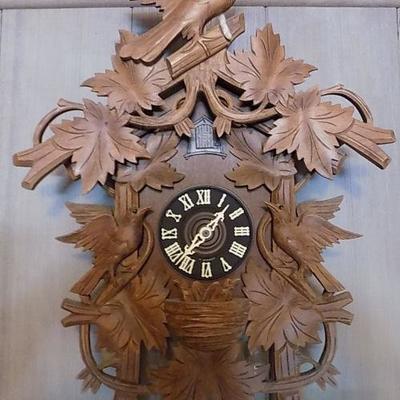 NPT009 Beautiful Vintage West German Cuckoo Clock

