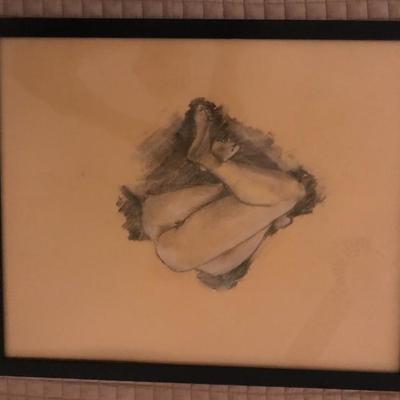â€˜Jennyâ€™ Conte Crayon by Stephen Moore  $100