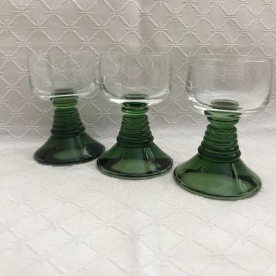 Green & Clear German Cordials  $16 (set of 3)