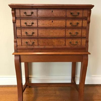 Antique Four Drawer Spool Cabinet (25â€w x 35â€h x 16â€d)  $600