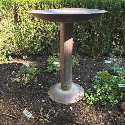 Copper Bird Bath  $160