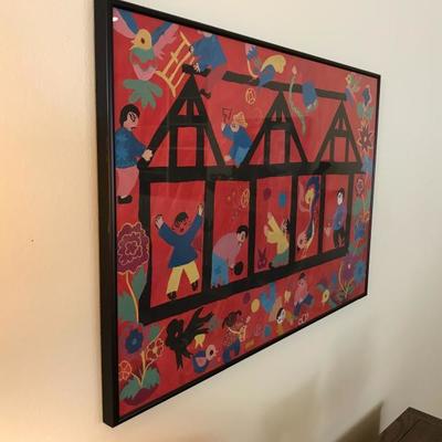Chinese Tempera â€˜Rockinâ€™ the Houseâ€™ (40â€x 30â€) $300