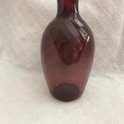 Blown Glass Purple Vase (6.5â€h) $18