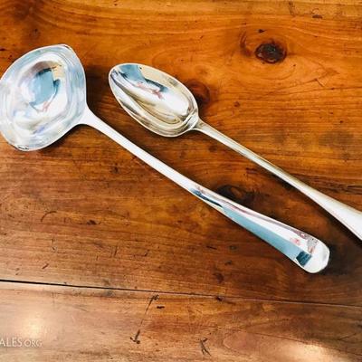 Silverplate Dressing Spoon (12.75â€) $18
Silverplate Punch Ladle (13â€) $40