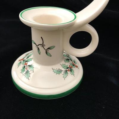 Spode â€˜Hollyâ€™ Candle Holder $10