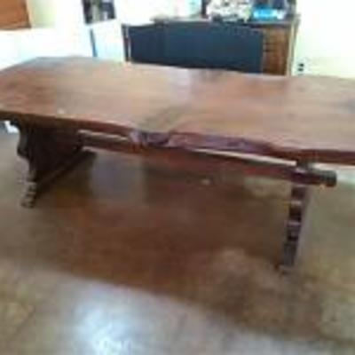 Natural Solid Wood Dining Table