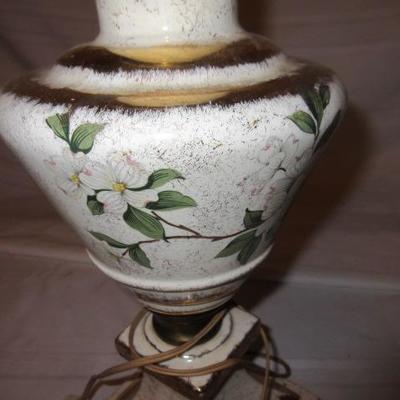 Vintage hand painted lamps